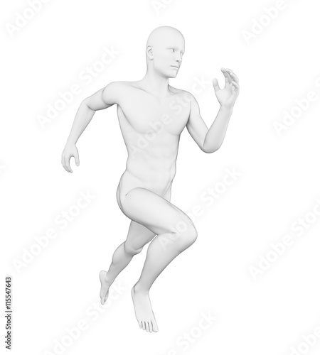 3d rendered illustration of a runner © Sebastian Kaulitzki