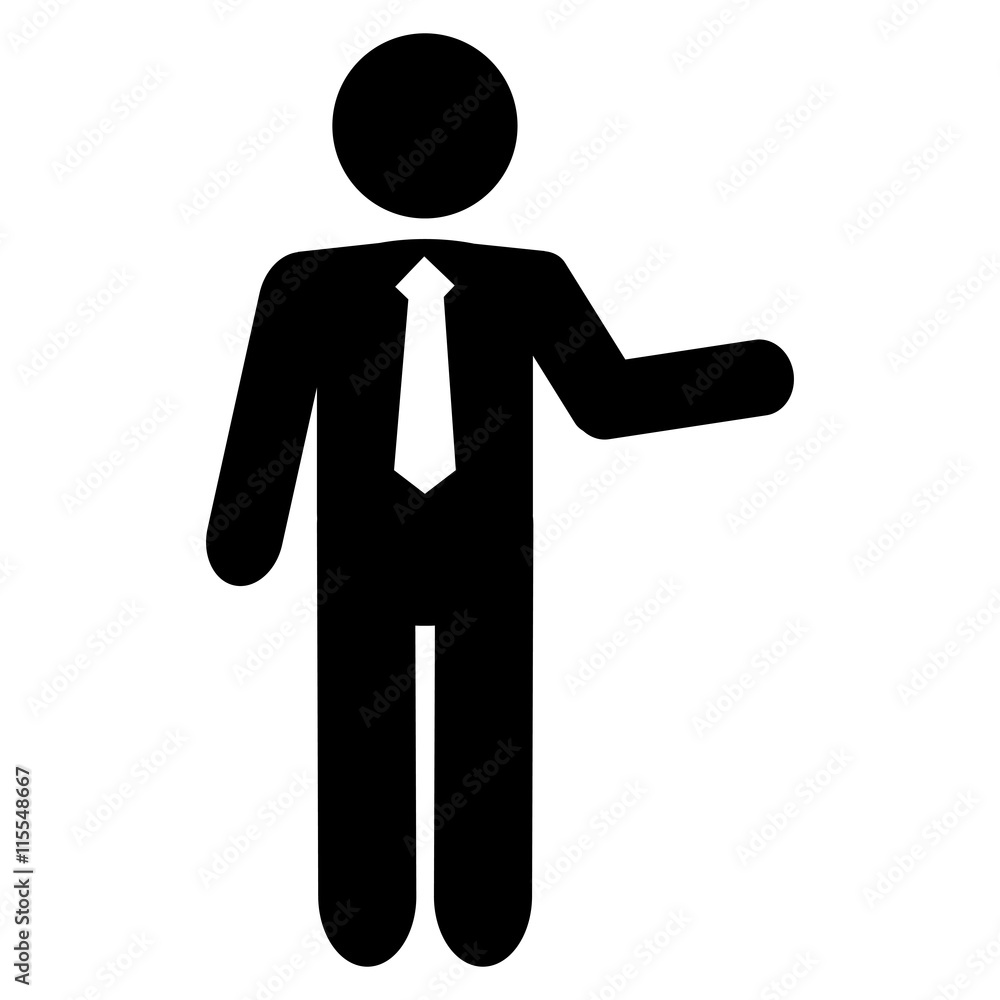flat design businessman pictogram icon vector illustration flat design businessman pictogram icon vector illustration