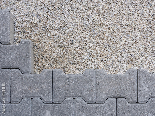 installation of a floor self-locking gray