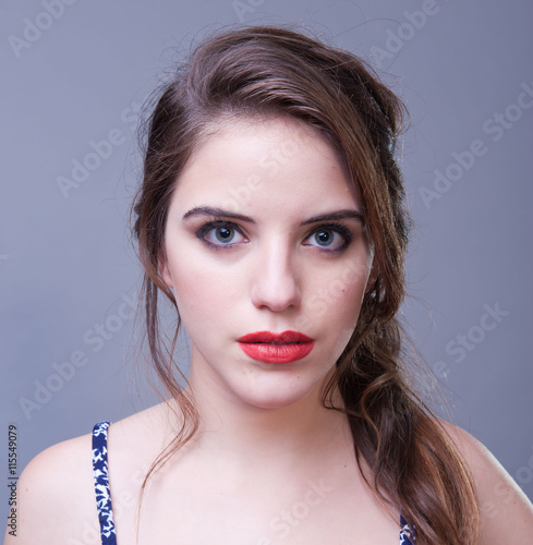 Portrait of beautiful young woman