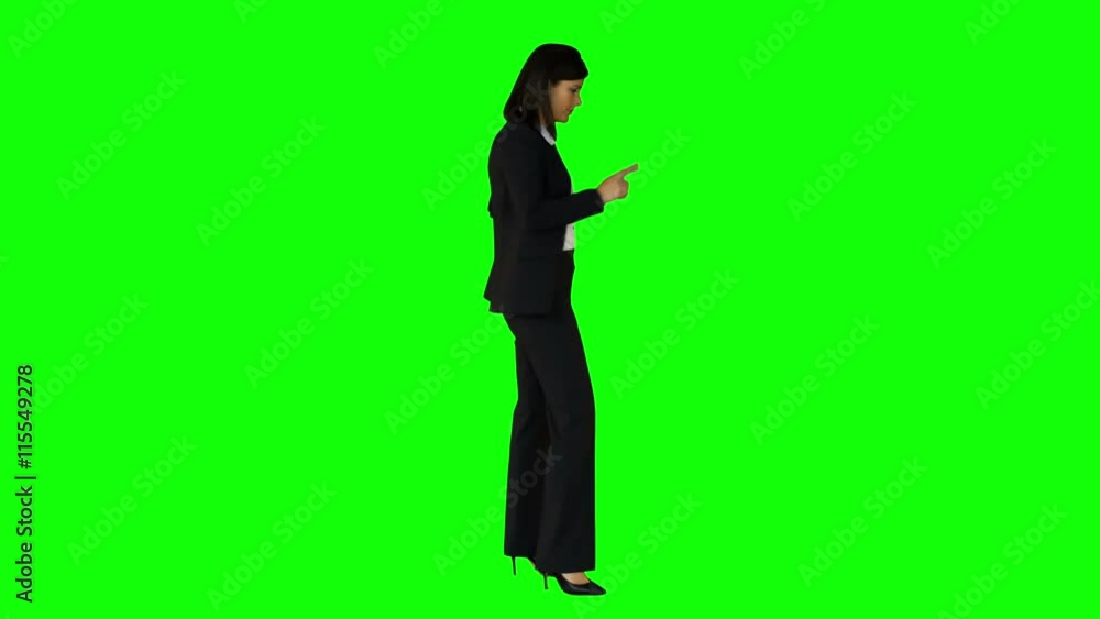 Businesswoman wagging her finger Businesswoman wagging her finger
