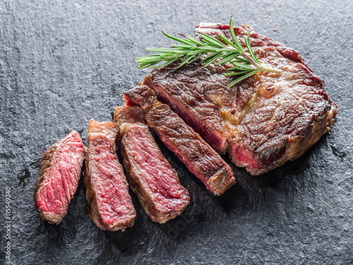 Фотография Medium Ribeye steak.