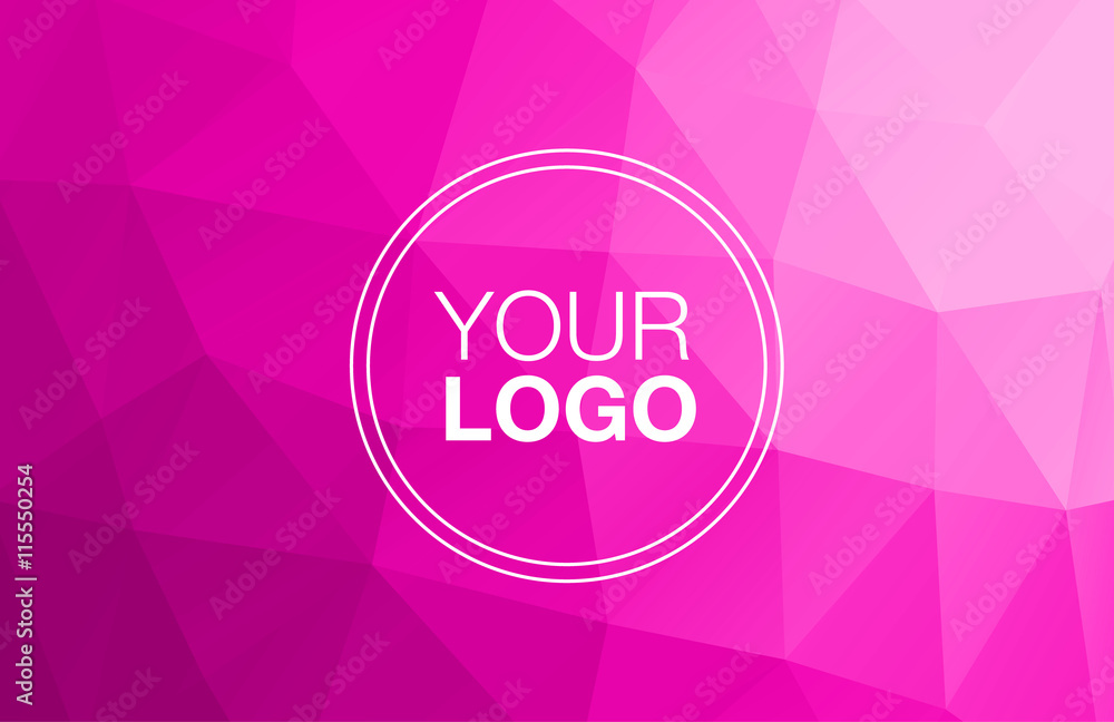 Polygonal greeting card mockup Polygonal greeting card mockup