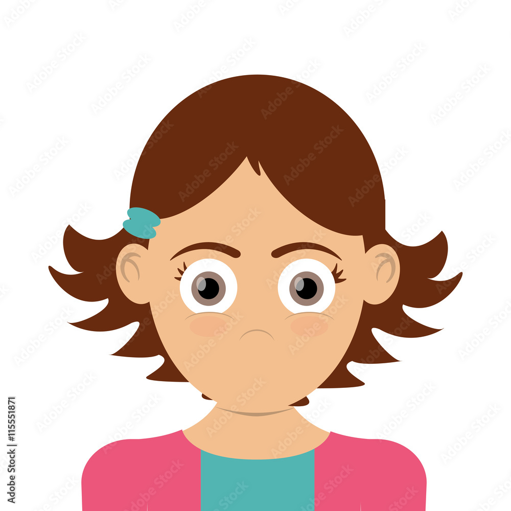 flat design happy girl icon vector illustration flat design happy girl icon vector illustration
