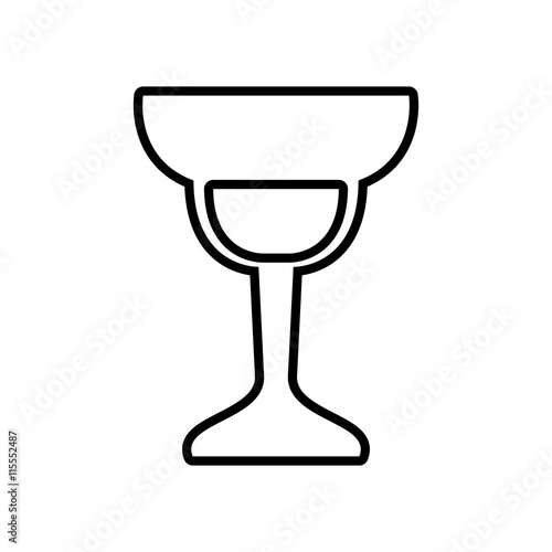 Drink concept represented by cocktail icon. Isolated and flat illustration 