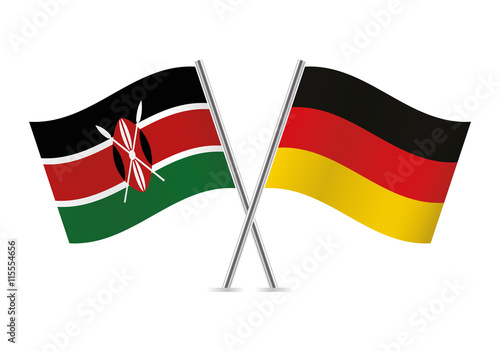 Free Download Kenyan and German flags. Vector illustration. - GFXLoad