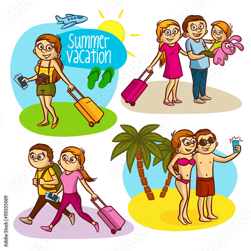 Summer vacation travel family