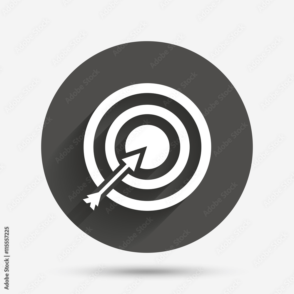 Target aim sign icon. Darts board symbol. Target aim sign icon. Darts board symbol.