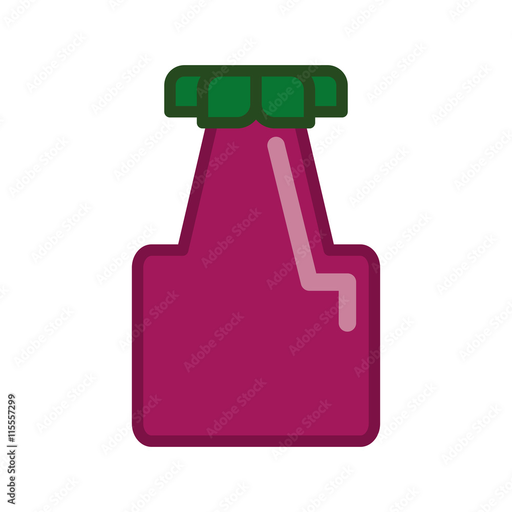 Healthy food concept represented by eggplant icon. Isolated and pixel illustration Healthy food concept represented by eggplant icon. Isolated and pixel illustration