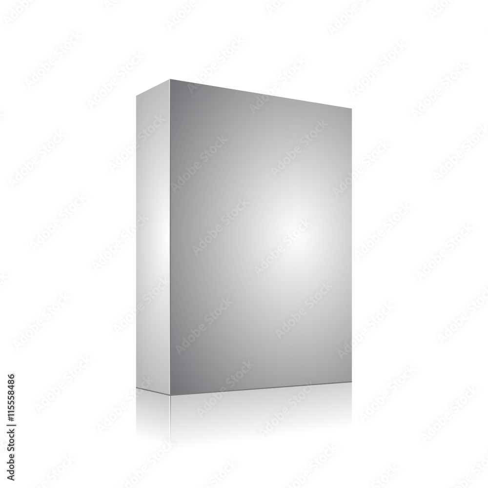 White Product Cardboard Package Box. Illustration Isolated On White Background. Mock Up Template Ready For Your Design White Product Cardboard Package Box. Illustration Isolated On White Background. Mock Up Template Ready For Your Design