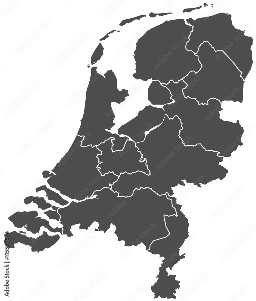 Fototapeta Mapa Holandii