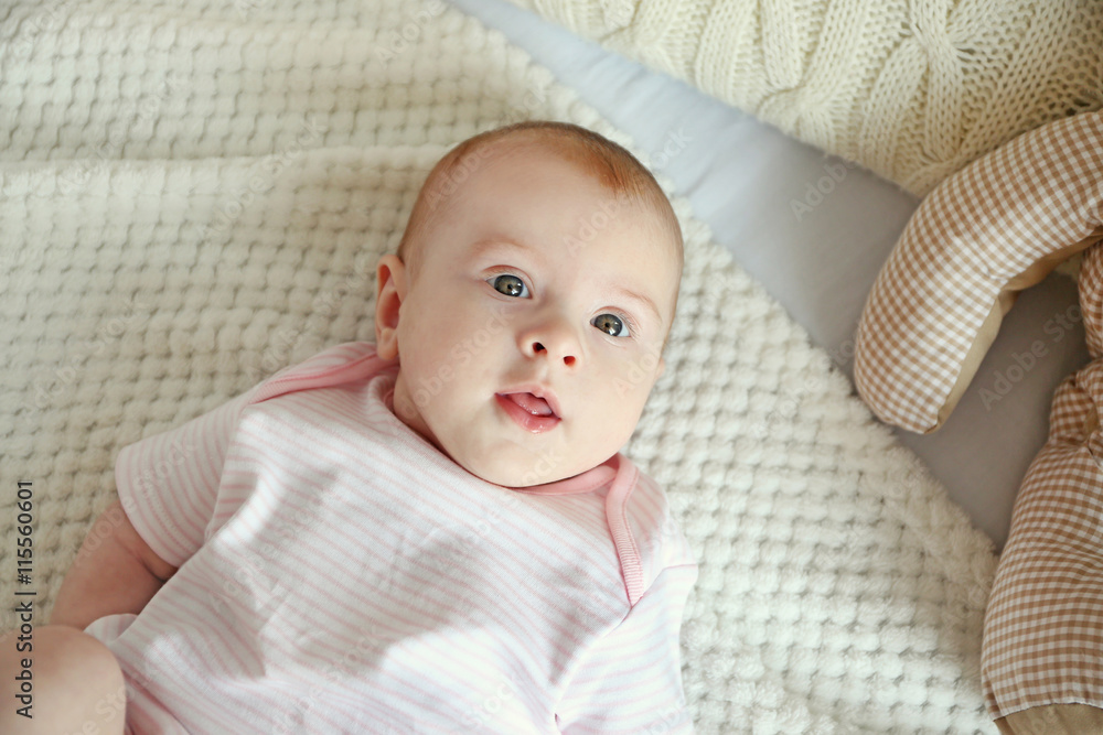 Cute baby on bed Cute baby on bed