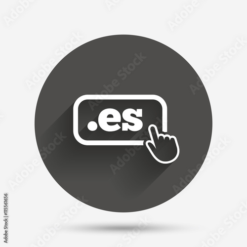 Domain ES sign icon. Top-level internet domain