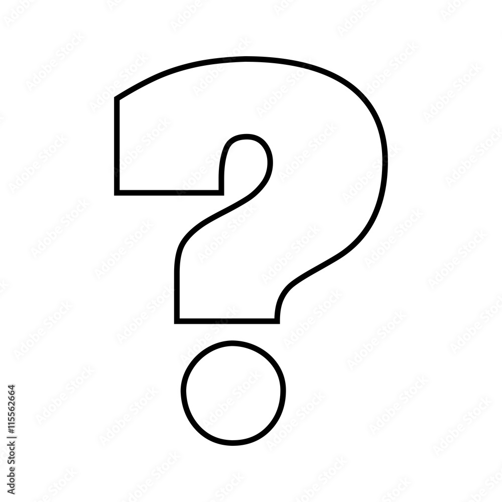 Doubt concept represented by Question mark icon. Isolated and flat illustration Doubt concept represented by Question mark icon. Isolated and flat illustration