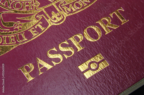 British EU Biometric Passport - Close-up