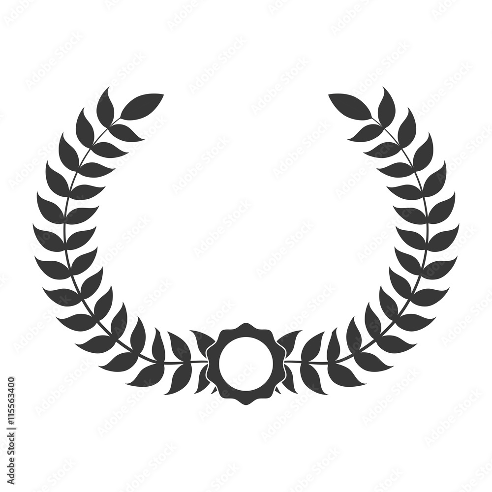 Rustic concept represented by wreath icon. Isolated and flat illustration Rustic concept represented by wreath icon. Isolated and flat illustration