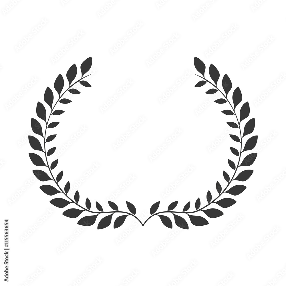 Rustic concept represented by wreath icon. Isolated and flat illustration Rustic concept represented by wreath icon. Isolated and flat illustration