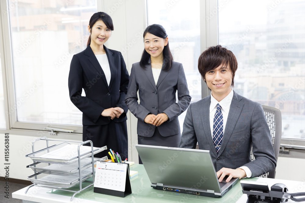 portrait of asian businesspeople in the office portrait of asian businesspeople in the office