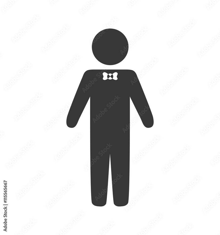 Pictogram concept represented by Man icon. Isolated and flat illustration Pictogram concept represented by Man icon. Isolated and flat illustration