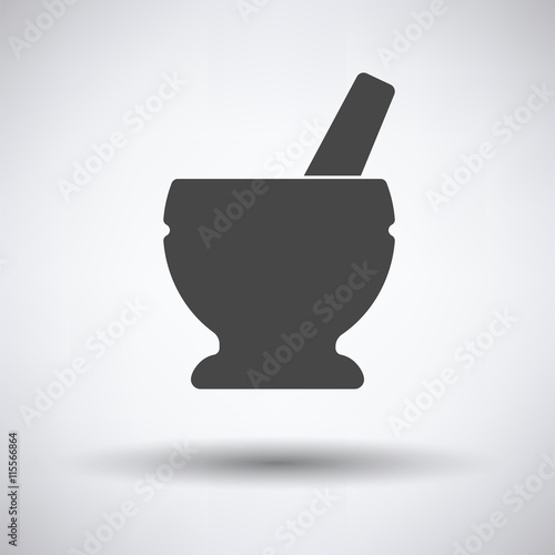 Icon of chemistry mortar