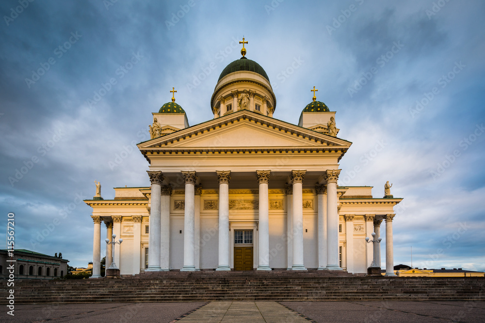 The Helsinki Cathedral, in Helsinki, Finland.