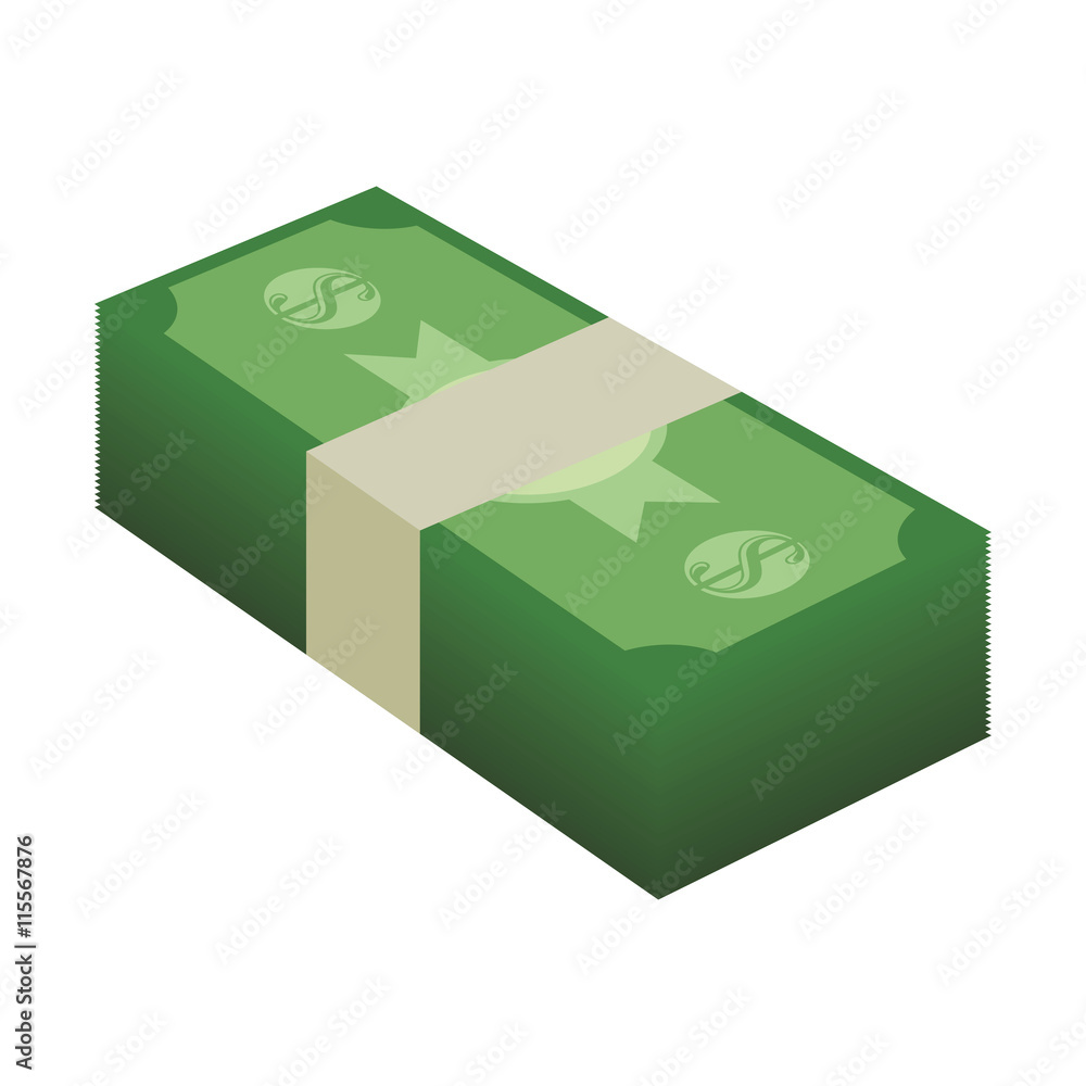 Money concept represented by bill icon. Isolated and flat illustration Money concept represented by bill icon. Isolated and flat illustration