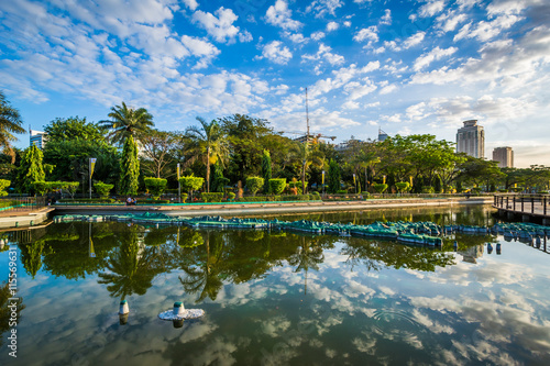 A pond at Rizal Park, in Ermita, Manila, The Philippines. photo