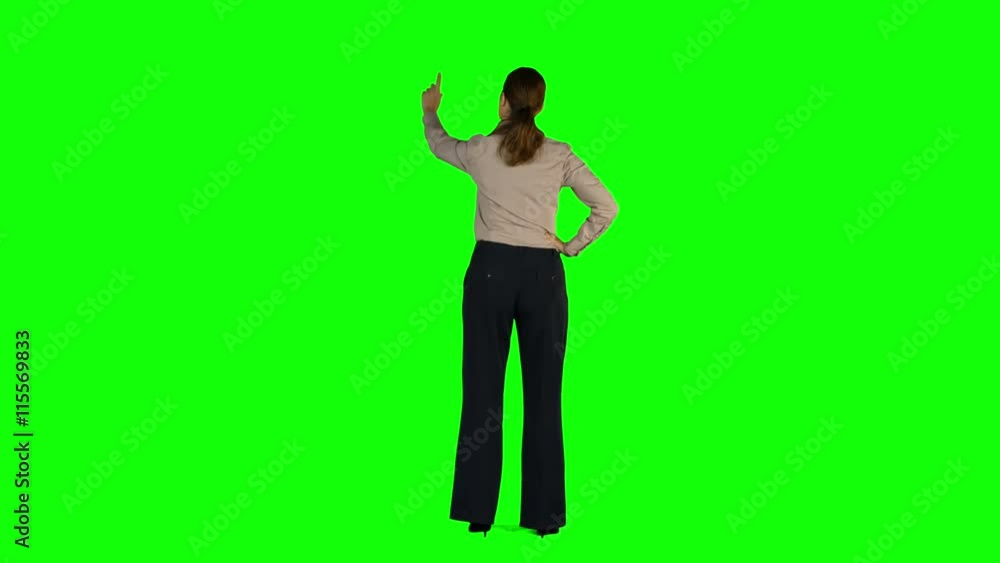 Businesswoman standing with hands on hips Businesswoman standing with hands on hips