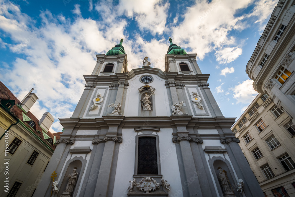 Fototapeta premium Church of Mariahilf, in Vienna, Austria.
