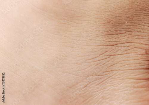Closeup human skin texture