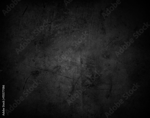 Grunge dark black concrete texture wall background