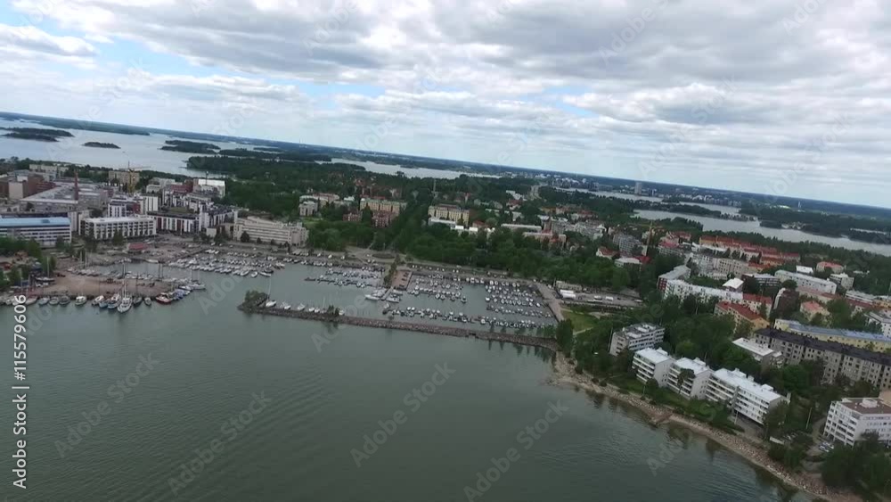 Aerial view of lauttasaari, in Helsinki, Finland Aerial view of lauttasaari, in Helsinki, Finland