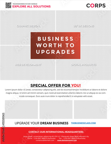 corps v2 - letter/ a4 flyer business template