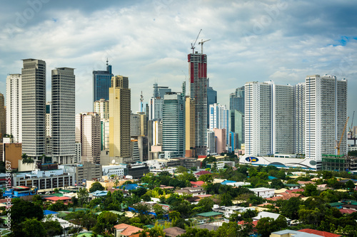 View of the skyline of Makati in Metro Manila, The Philippines. photo