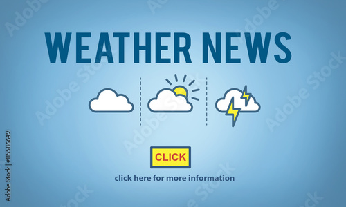 Weather News Information Reporter Concept