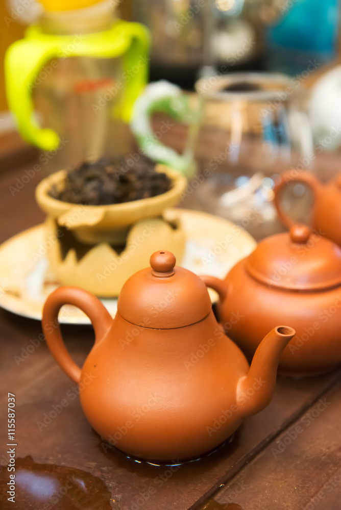 Tea pots from Yixing clay