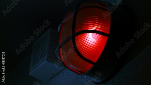 Red Flashing Warning Alarm photo
