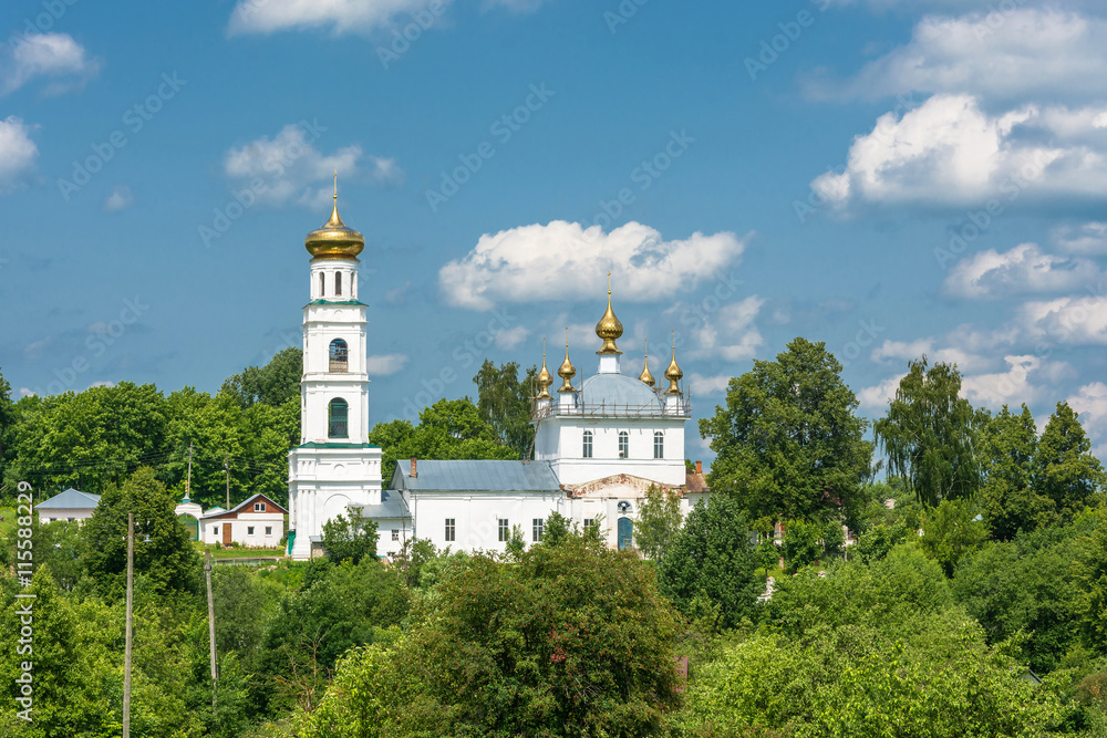 View of the Transfiguration Church in the town of Shuya, Ivanovo