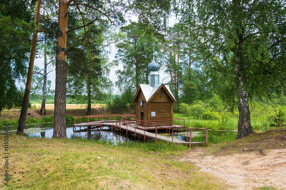 The Holy spring of St. Tikhon of Lukh, village Timiryazevo, Ivan