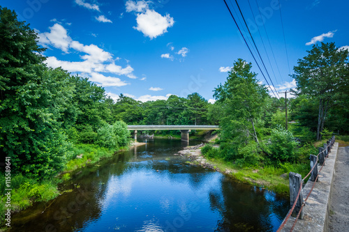 Bridges over the Suncook River  in Allenstown  New Hampshire.