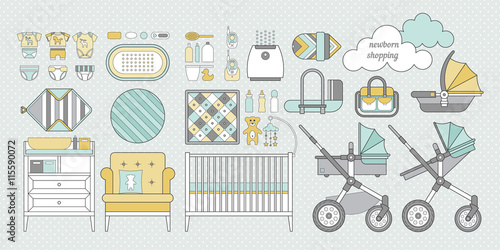 Newborn shopping boy 5