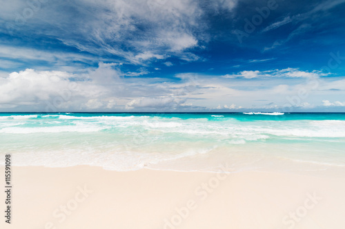 Tropical beach. The Seychelles