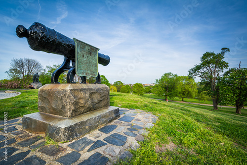 Cannon at Patterson Park, in Baltimore, Maryland.