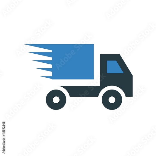 Car fast delivery logo vector