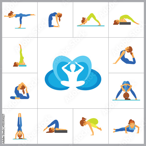 Yoga Icon Set