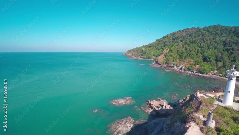 Flying over the lighthouse on the south coast of Koh Lanta island, Krabi, Thailand, 4k
Flying over the lighthouse on the south coast of Koh Lanta island, Krabi, Thailand, 4k