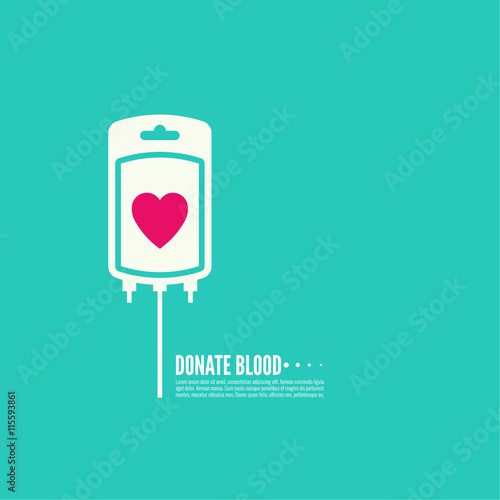 Abstract background with blood bag