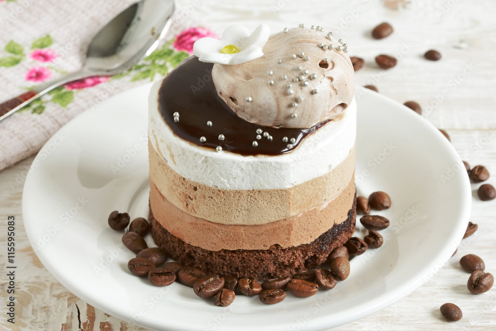 round cake with chocolate round cake with chocolate