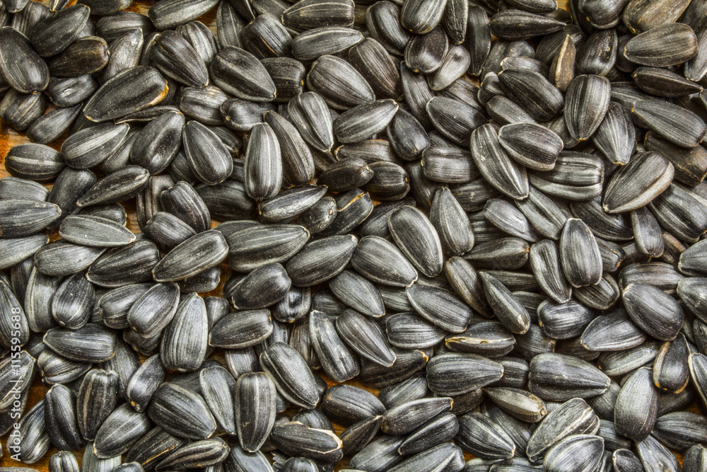 Black sunflower seeds. For texture or background Black sunflower seeds. For texture or background