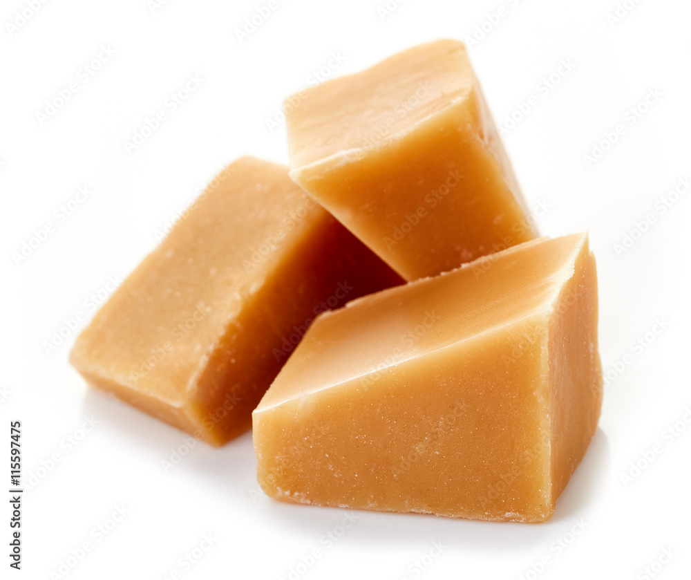 pieces of caramel candy pieces of caramel candy